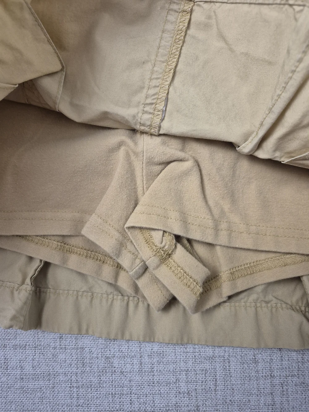 Vintage Y2K GAP Kids Khaki Cargo Skort Size 4 Pleated Mini Skirt 2005